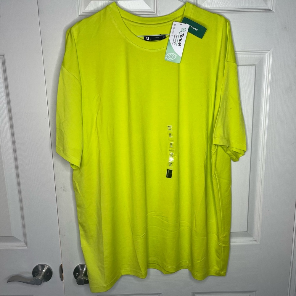 par simons le 31 stretch neon highlighter yellow t shirt XL